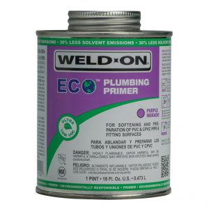 ECO purple plumbing primer quart can