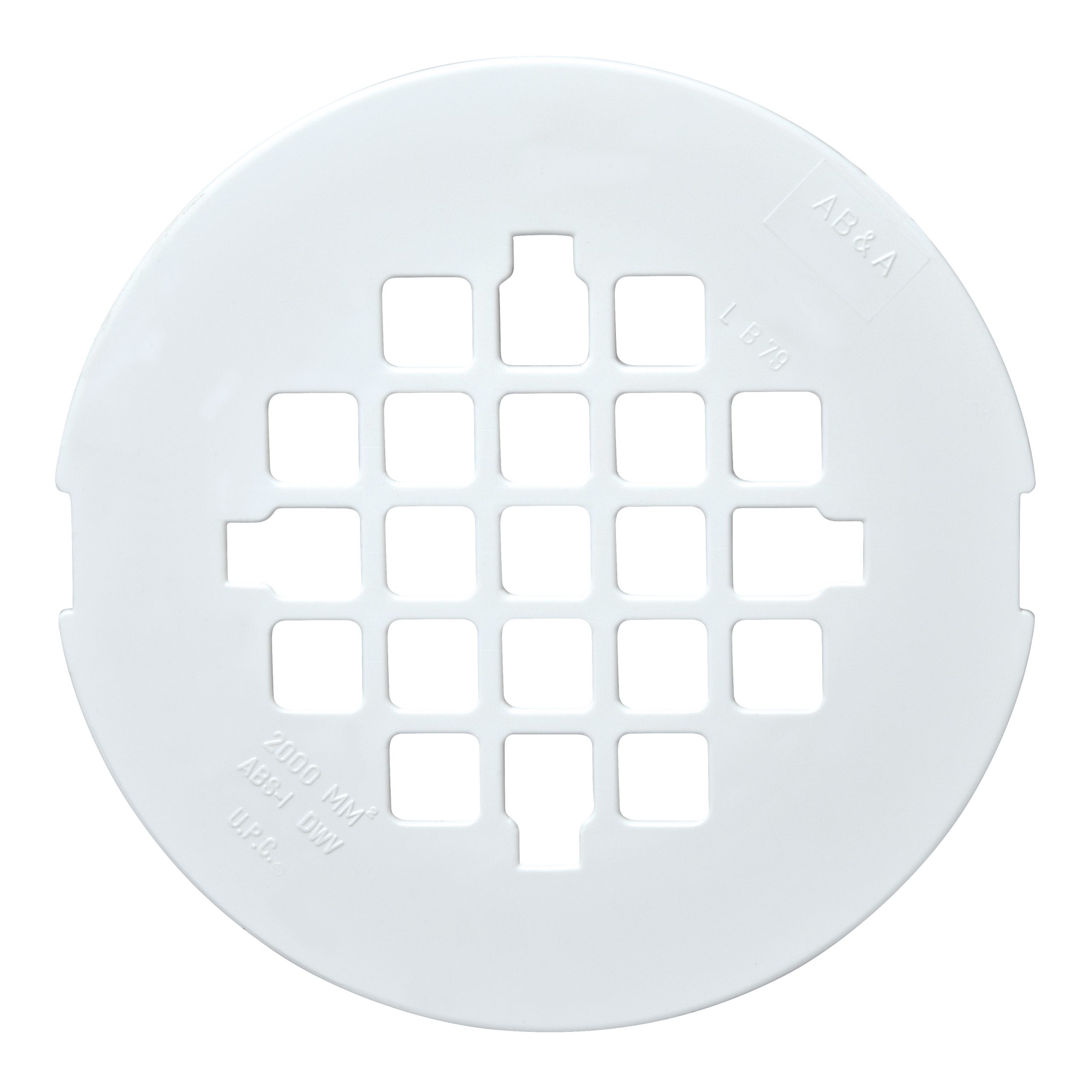 Oatey 4-in PVC Round White Snap-In Drain in the Shower Drains department at